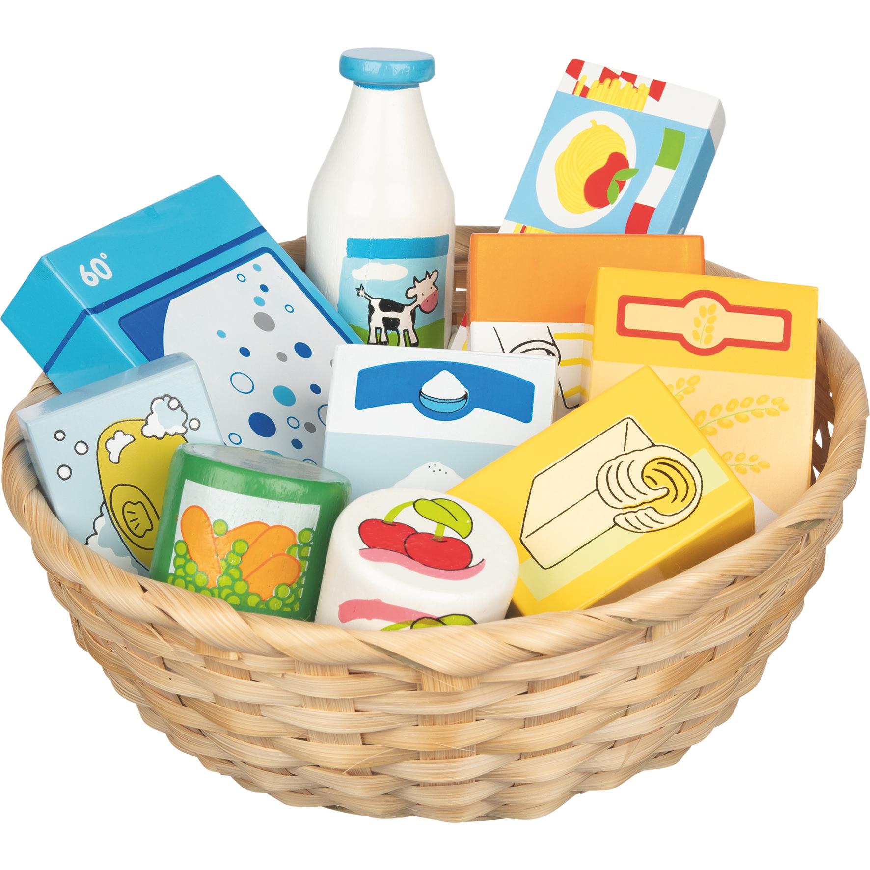 Goki Kaufladen Miniaturen im Korb (51713)