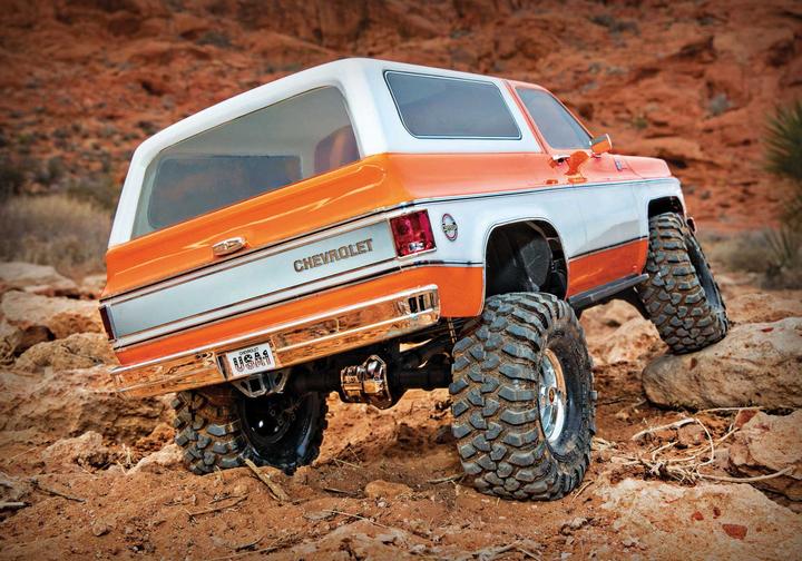 Produktbild Traxxas TRX-4 79 Chevy Blazer orange/weiss 1/10 Crawler RTR Brushed, Clipless, ohne Akku und Ladegerä (RTR Ready-to-Run)