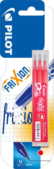 Actual product image Pilot Frixion refill set of 3 red (Refill unit, Red, 0.40 mm)