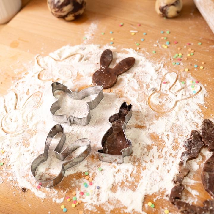 Actual product image Papierdrachen 6 Keks-Ausstecher Ostern Set 3