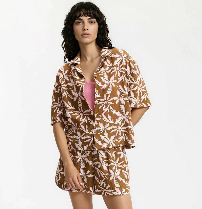 Immagine prodotto La Redoute Collections Kurzärmelige Bluse mit Blumenmuster (M)