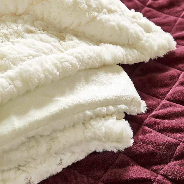 Image du produit Loberon Plaid Dorelice blanc (170 x 130 cm)