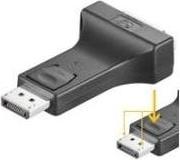 Actual product image Goobay DisplayPort/DVI-D Adapter 1.1, gold plated (DVI)