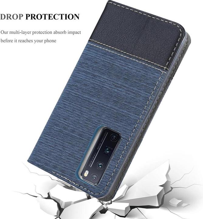 Actual product image Cadorabo Book Jeans Optics Cover (Huawei Nova 7 Pro 5G)