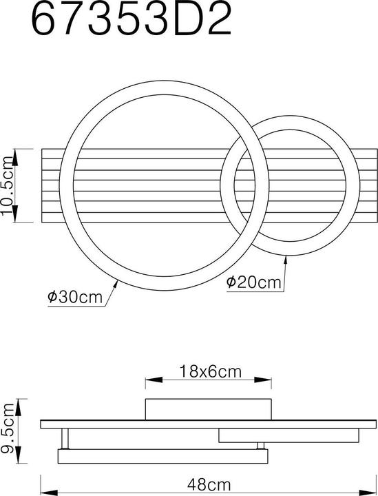 Produktbild Globo Tisha (1850 lm)