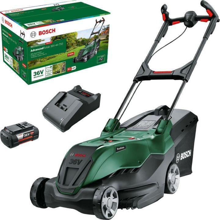 Image du produit Bosch Home & Garden Tondeuse à gazon sans fil Bosch Home and Garden AdvancedRotak 36V-44-750 Batterie incluse, chargeur (Fonctionnement sur batterie)