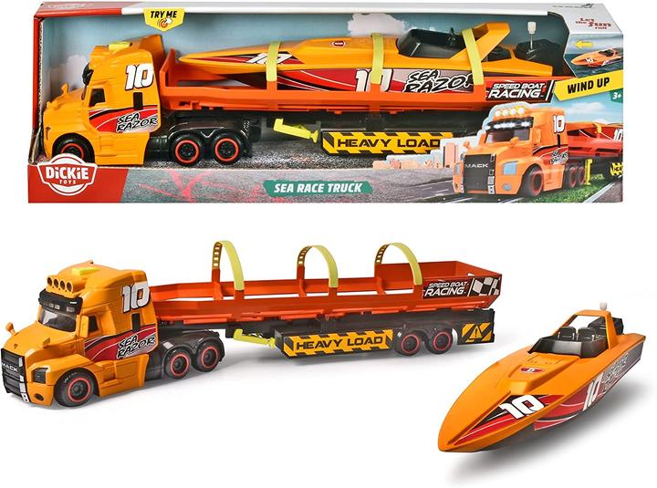 Produktbild Dickie Truck mit Schnellboot