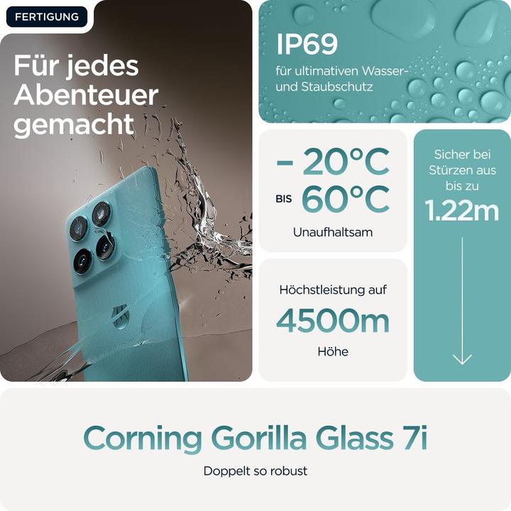 Image du produit Motorola Edge 60 Fusion (256 Go, Amazonite, 6.67", Double SIM, 5G)