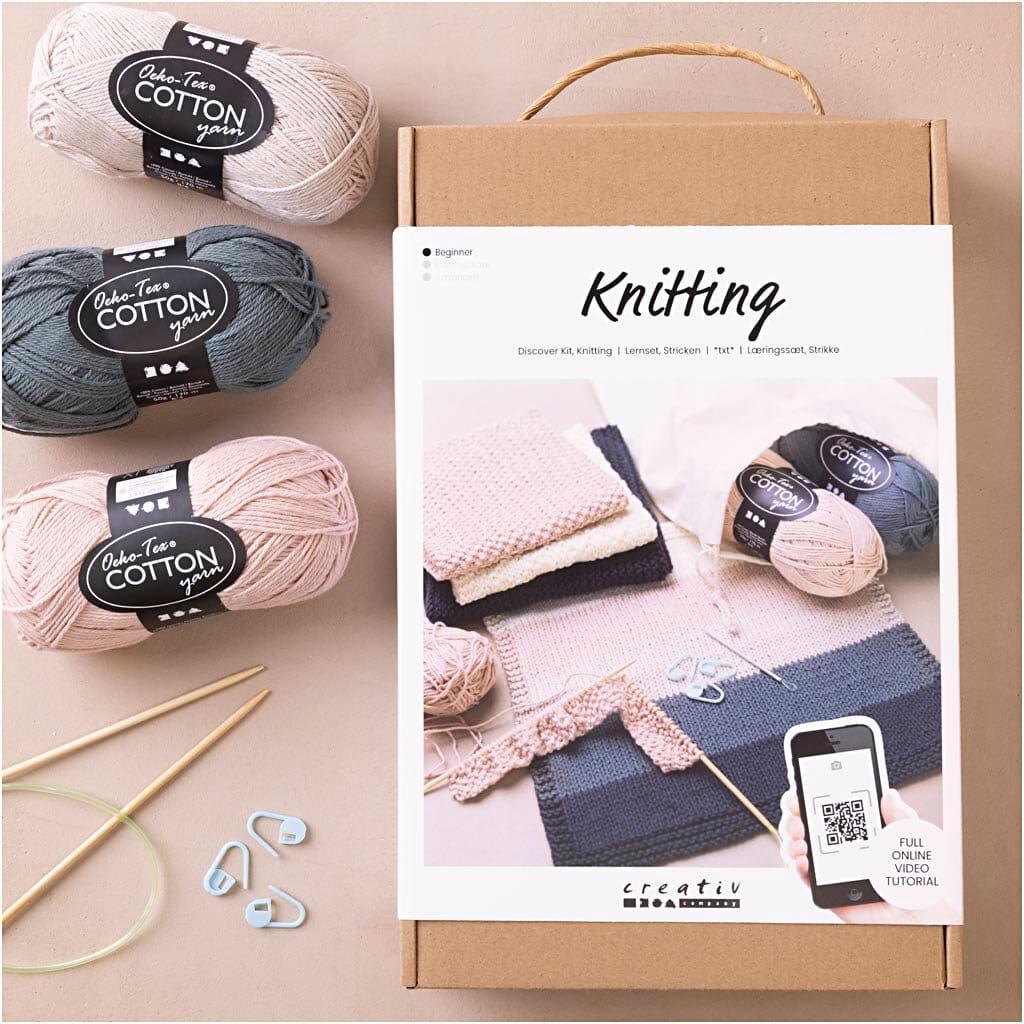 Creativ Company Stricken, Handarbeitsset, Mehrfarbig