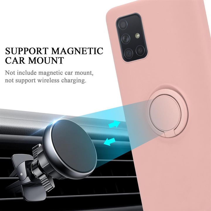 Actual product image Cadorabo Bumper TPU Liquid Ring Silicone Case (Samsung Galaxy A71)