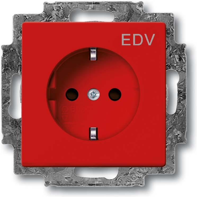 Busch-Jaeger, Steckdose, SCHUKO Steckdosen-Einsatz mit erh. 2CKA002013A5463
