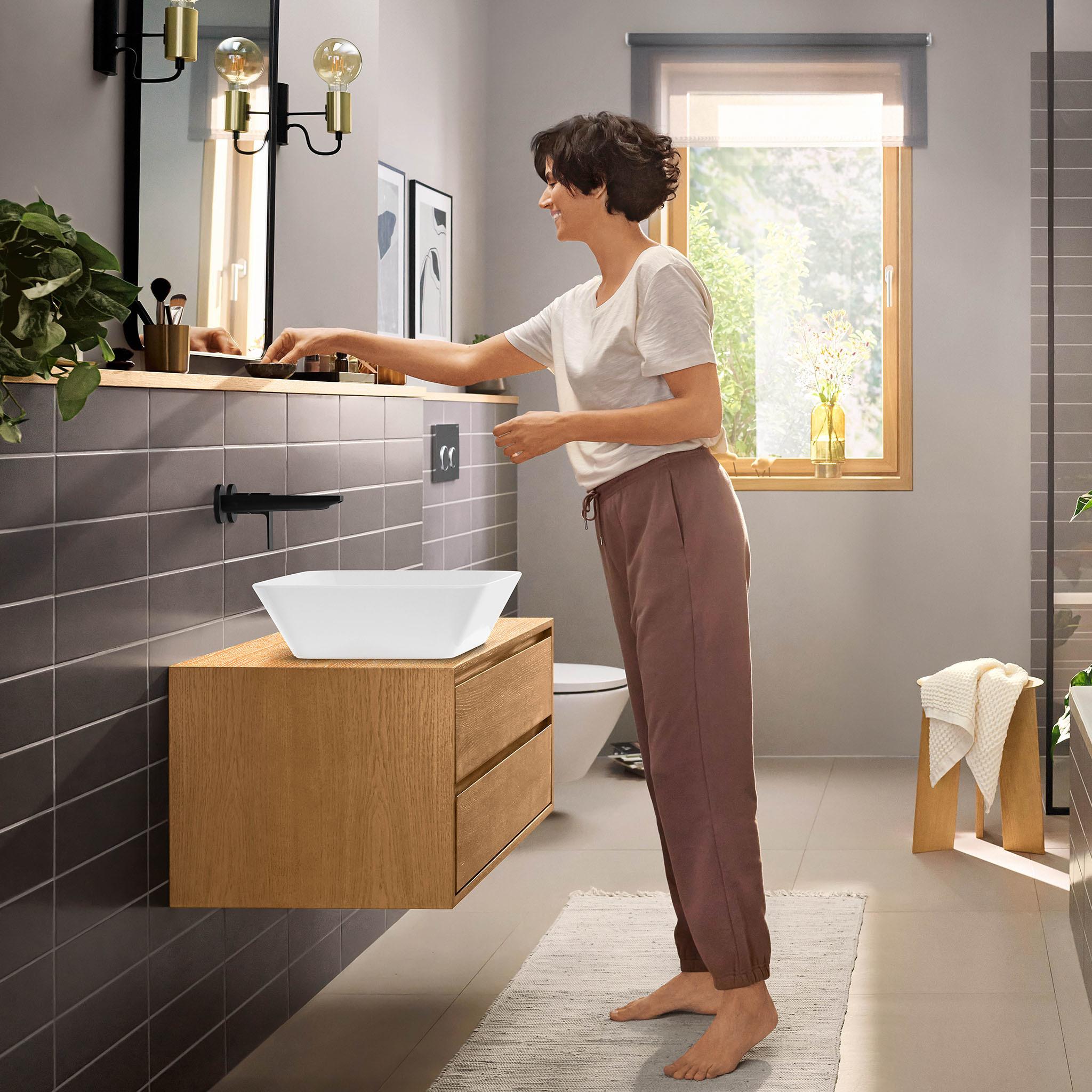 Thumbnail - hansgrohe, Badarmatur, HG 2-L EH-WT-MI Rebris E Unterputz, für Wandmontage mattschwarz