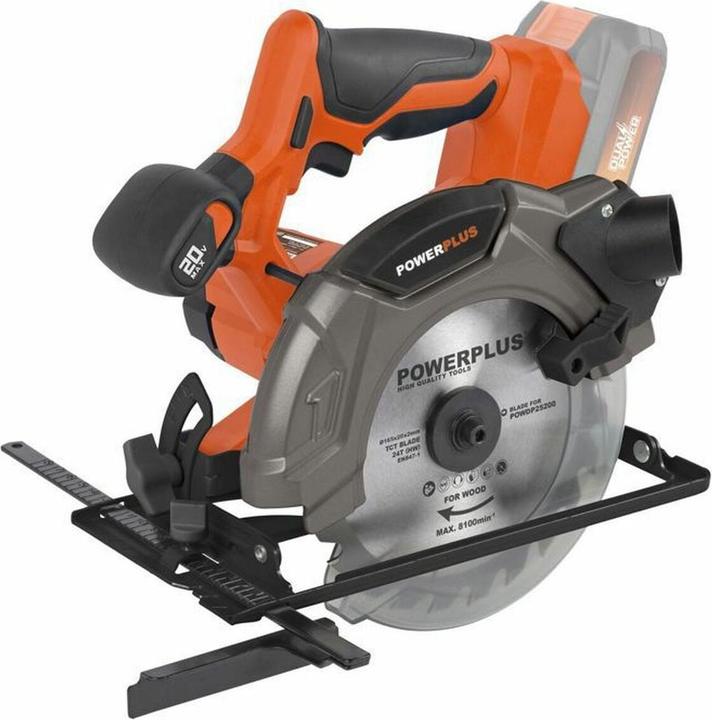 Immagine prodotto Powerplus Sega circolare manuale Dual Power 20V Ø 165mm - batteria e caricatore esclusi - 1 Acc.