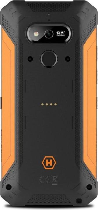 Actual product image Myphone HAMMER Explorer (5.72 inch) Dual SIM Android 9.0 USB Type-C (32 GB, Black, Orange, Dual SIM, 4G)