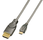 Actual product image Lindy MHL (Micro USB) — HDMI (Typ A) (0.50 m, HDMI, USB)