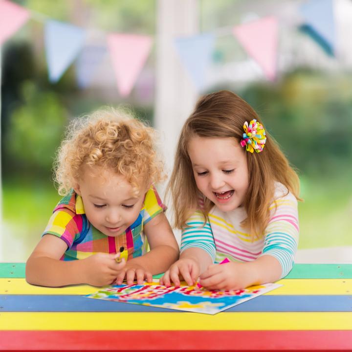 Actual product image Axi Nick Sand & Water Picnic Table Rainbow - Parasol Rainbow