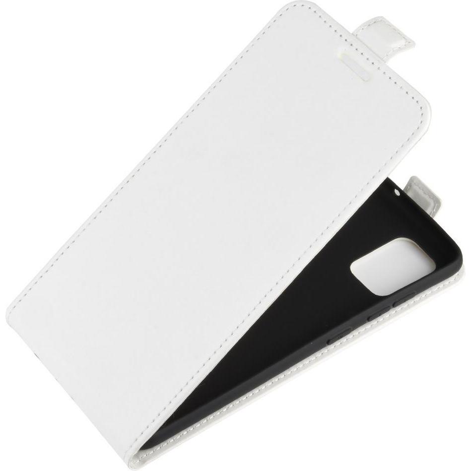 Thumbnail - Cover-Discount Galaxy A71 - Klassisches Leder Flip Case vertikal weiss (Samsung Galaxy A71), Smartphone Hülle, Weiss