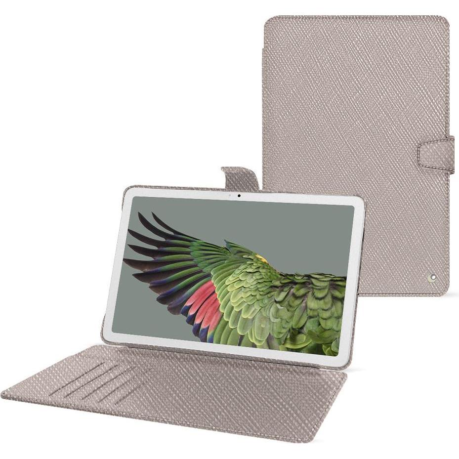 Noreve Lederschutzhülle Google Pixel Tablet (Google Pixel Tablet), Tablet Hülle, Beige