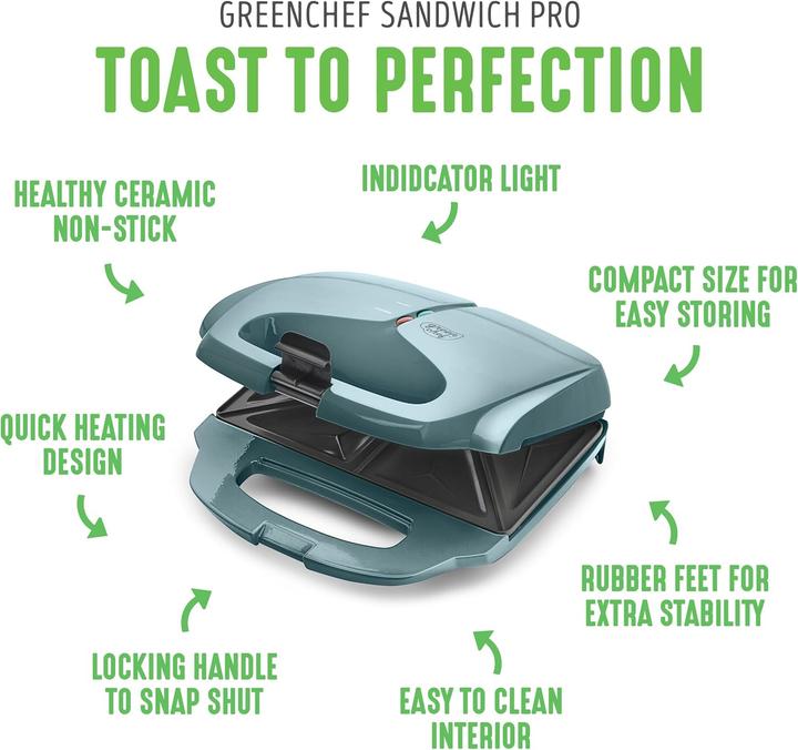 Produktbild Greenchef Elektrischer Sandwichmaker