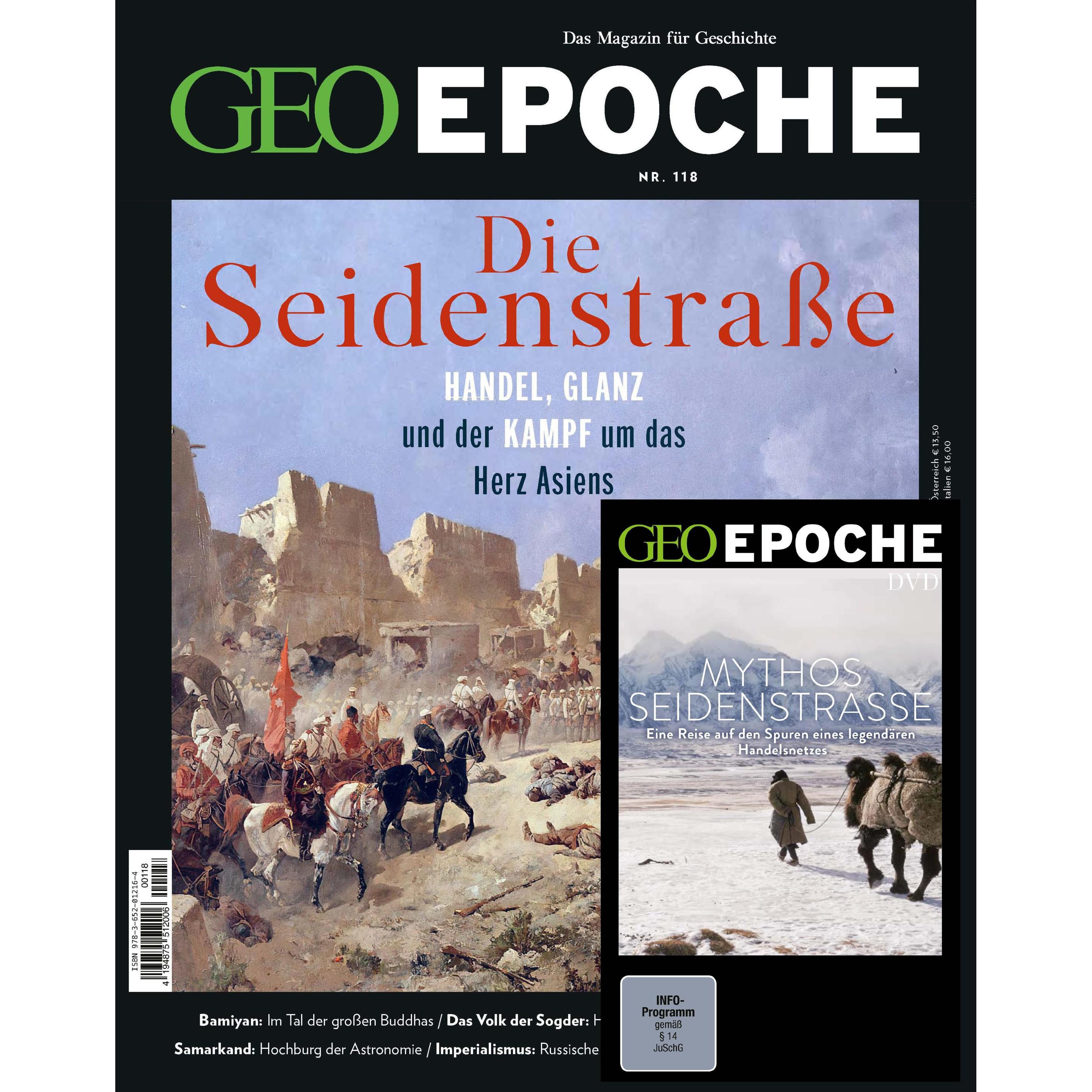 GEO Epoche mit DVD 118/2022 - Seidenstrasse und Zentralasien, Fachbücher von Jens Schröder, Markus Wolff