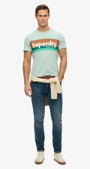 Actual product image Superdry Terrain Logo Stripe Relxed Tee (M)