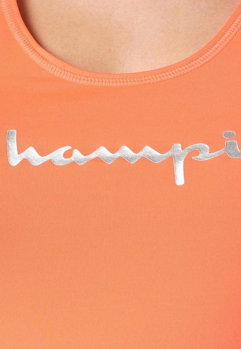 Immagine prodotto Champion Top Körpernahes Sport-Bustier mit Ringerrücken und Printlogo-Schriftzug (XS)