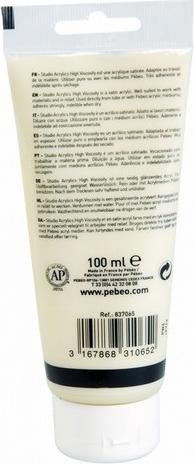 Actual product image Pebeo Studio Acrylics Fine Acrylic (Ivory white, 100 ml)