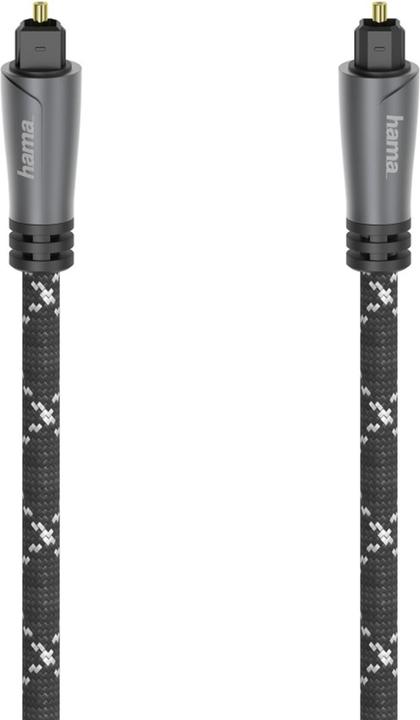 Produktbild Hama Audio-Lichtleiter-Kabel, ODT-Stecker (Toslink), Metall, 1,5 m (1.50 m, Toslink Kabel)
