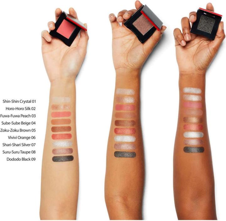 Actual product image Shiseido Powder Gel Eye Shadow (07 Shari-Shari Silver)