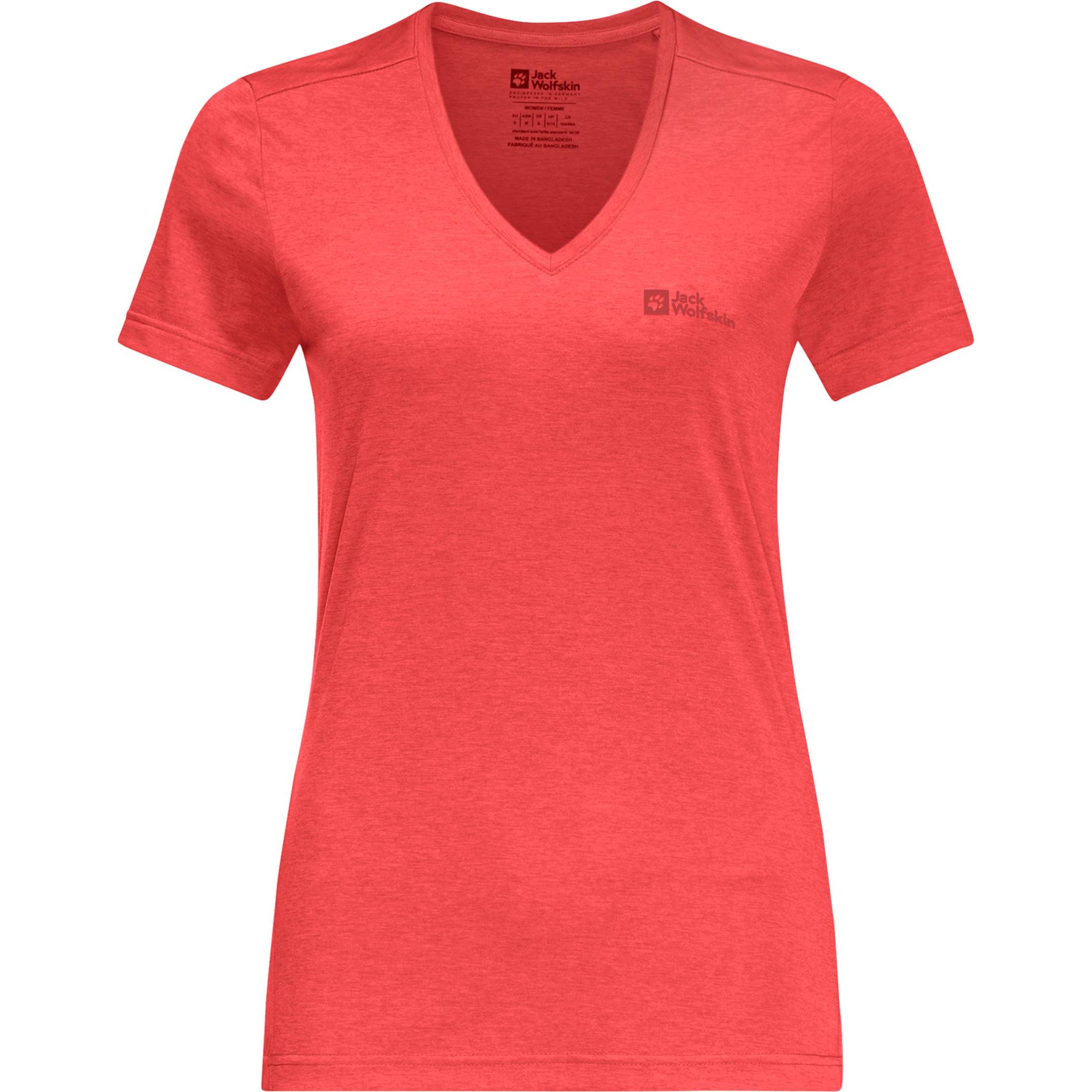 Jack Wolfskin, Damen, Sportshirt, Crosstrail T Women (S), Rot, S