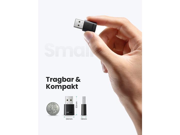 Immagine prodotto Ugreen Bluetooth 5.0 USB Adapter (Trasmettitore e ricevitore)