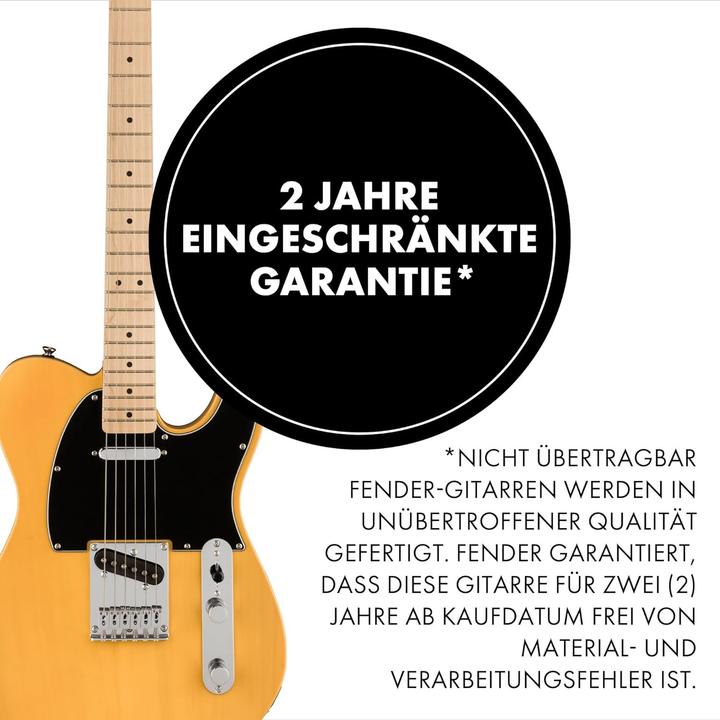 Produktbild Squier Affinity Series Telecaster Butterscotch Blonde MN elektrische gitaar (E-Gitarre, Griffbrett: Ahornholz, Hals: Ahornholz, Korpus: Pappelholz)