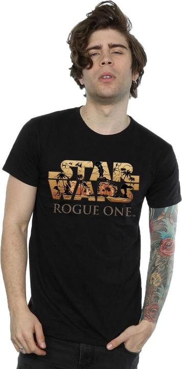 Immagine prodotto Star Wars Rogue One Logo Scene Maglietta Uomo (XL)
