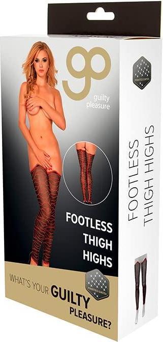 Produktbild Guilty Pleasure Gp Printed Footless Thigh Highs L (L)