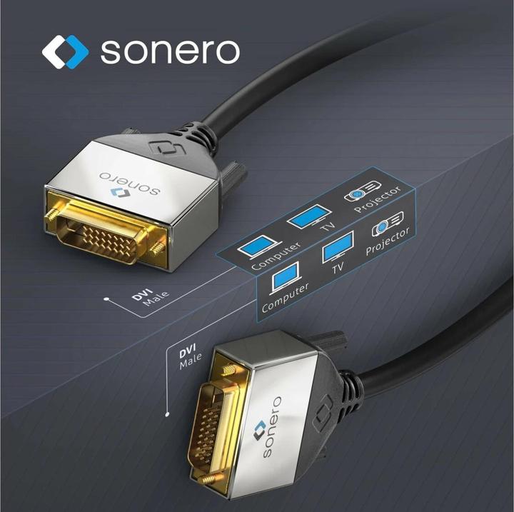 Actual product image Sonero Cable DVI-D - DVI-D, 5 m (5 m)