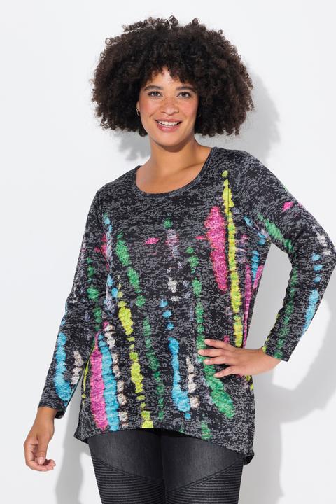 Produktbild Angel of Style T-Shirt, A-Linie, Batik-Streifen, Langarm (44)