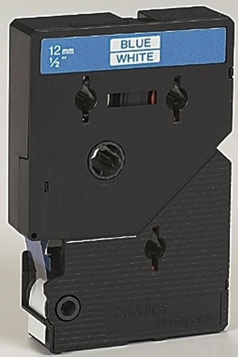 Image du produit Inkadoo Brother TC-203 DirectLabel bleu sur blanc 12mm x 77m Brother P-Touch TC 9-12mm (1.80 cm, Bleu)