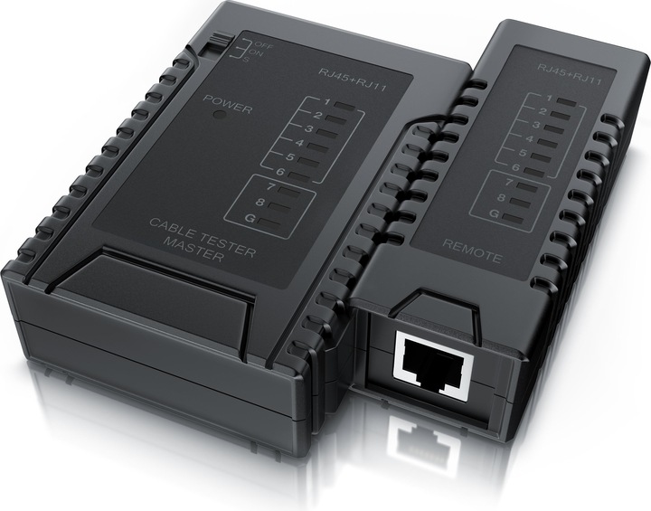 Produktbild CSL Netzwerk Kabeltester für RJ45 RJ11-Kabel - Patchkabel Leitungstester - LAN Network Cable Tester