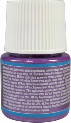 Actual product image Pebeo Setacolor Opaque (Shimmering amethyst, 45 ml)