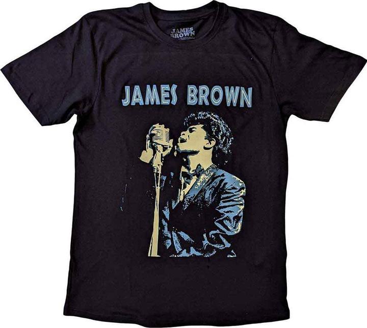 James Brown Holding Mic (L)