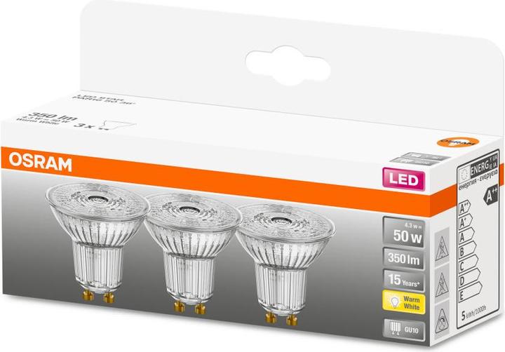 Image du produit Osram Sources lumineuses LED (GU10, 4.30 W, 350 lm, 2 x, F)