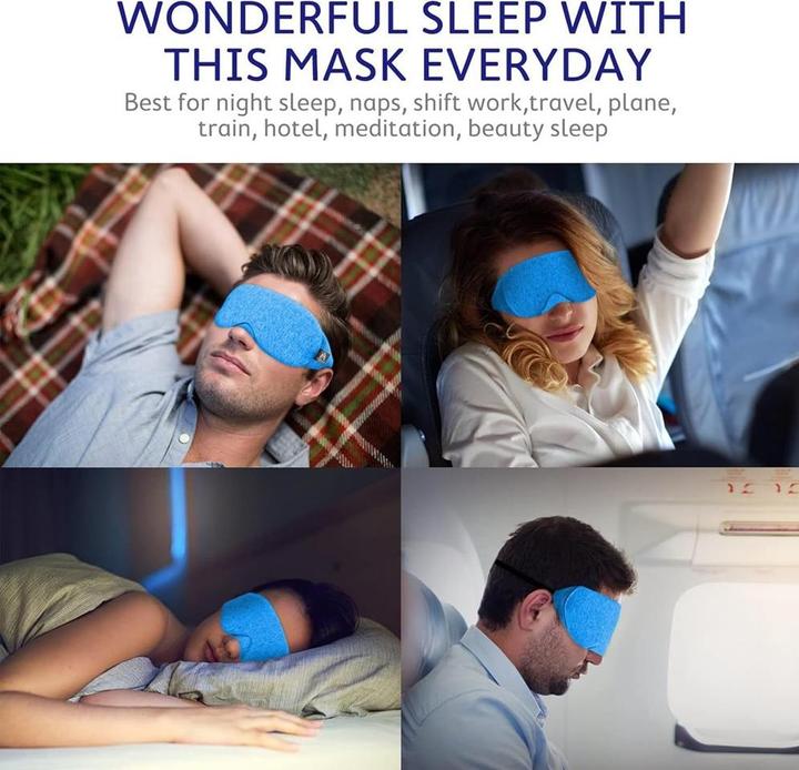 Immagine prodotto Mavogel Maschera per il sonno in cotone (Maschera sonno)