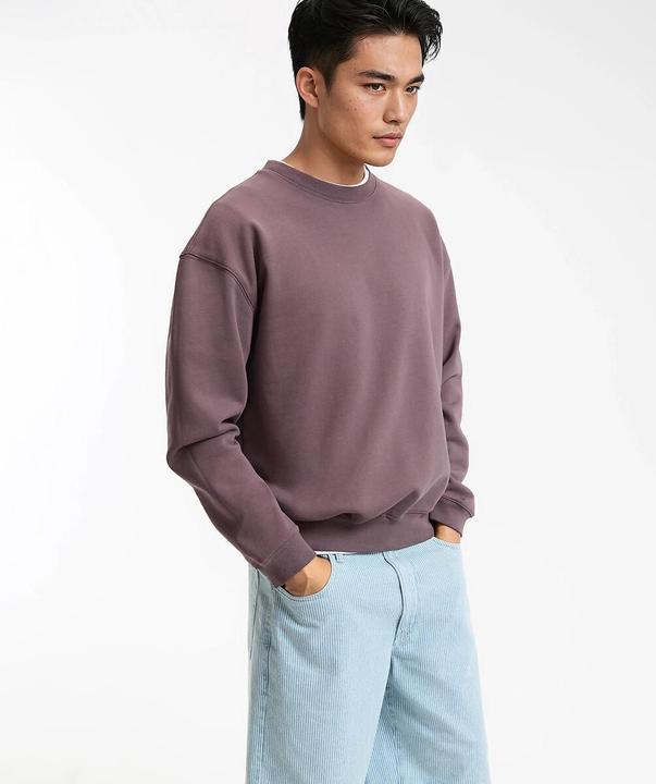 Produktbild La Redoute Collections Sweatshirt mit Rundhalsausschnitt stonewashed (S)