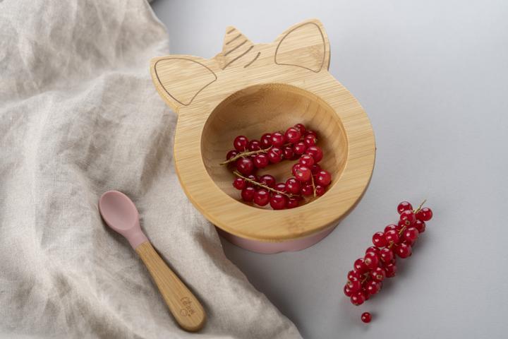 Produktbild Citron Bamboo Bowl Set Unicorn Pink