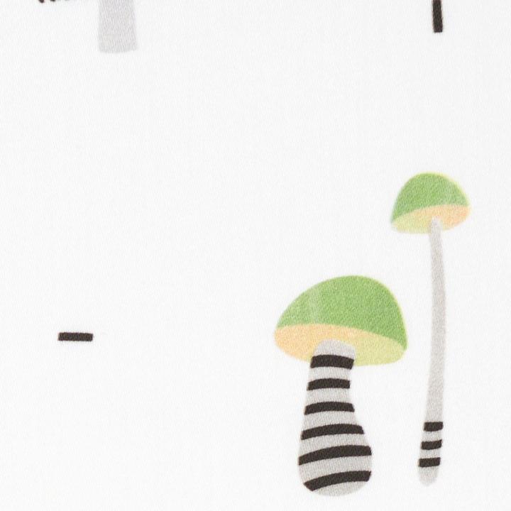 Image du produit VBS Tissu à motifs imitation satin "Petits champignons multicolores", largeur 140 cm, vendu au mètre