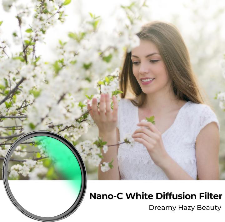 Produktbild K&F Concept Nano-C HMC White Mist Diffusionsfilter – 67 mm (67 mm, Diffusionsfilter)