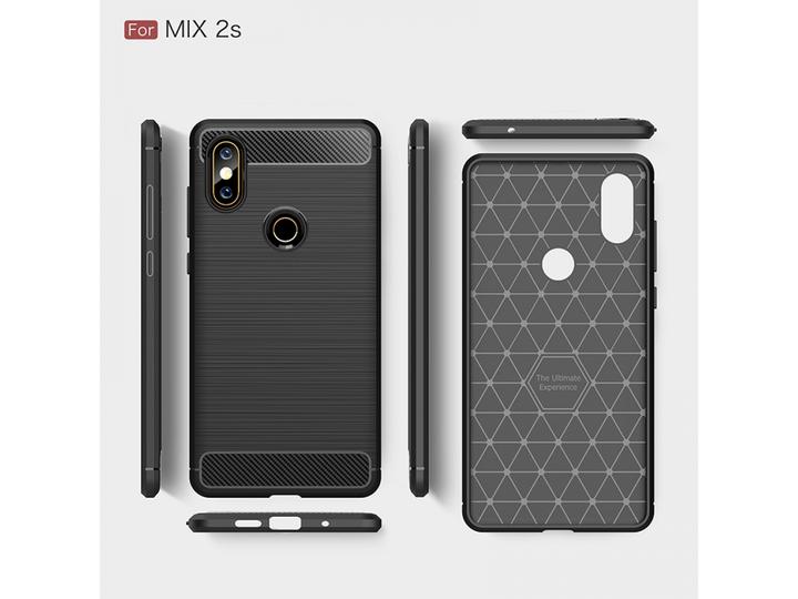 Immagine prodotto Screenguard Xiaomi Mi Mix 2S Cover Carbon Brushed Soft TPU (Mi Mix 2S)