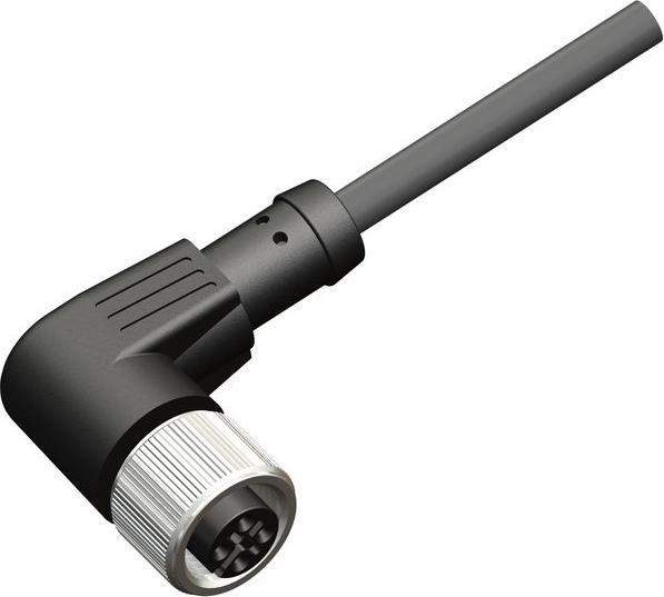 Image du produit RS PRO Câble de capteur confectionné 5 fils femelle coudé / extrémité ouverte, longueur 5m