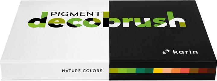 Karin PIGMENT DECO BRUSH - Brush Marker (Mehrfarbig, Nature, 12 x)