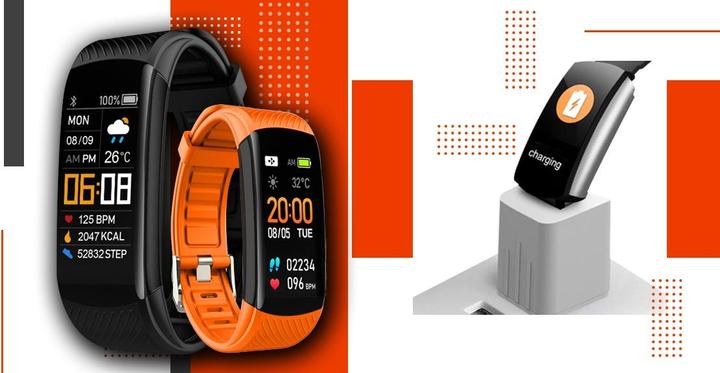 Image du produit Giewont Fit&GO Duo GW200-9 Smartband - Noir + bracelet Power orange (39.90 mm, 3G)